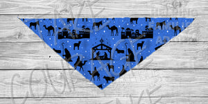 LET US ADORE HIM - Blue Nativity Family Loungewear - KIDS - TCB Custom PREORDER