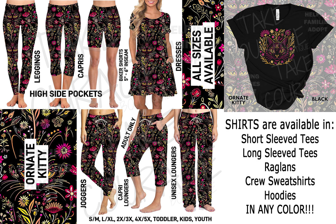 ORANTE KITTY - Joggers, Leggings, Shorts, Dresses, Tees, Hoodies & Sweatshirts - BATCH 274 PREORDER