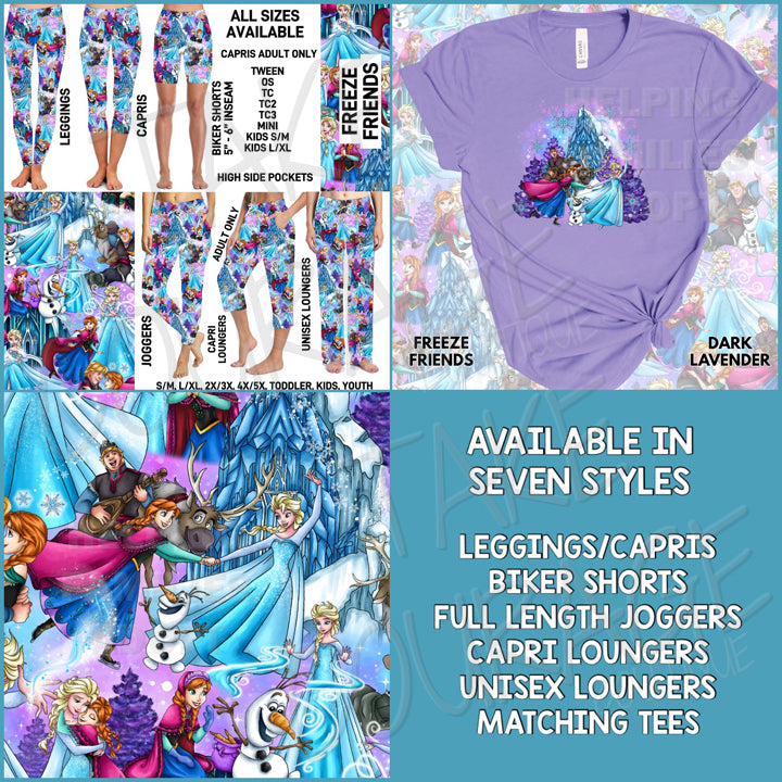 FREEZE FRIENDS - Joggers, Leggings, Shorts, Tees, Hoodies & Sweatshirts - BATCH 266 PREORDER
