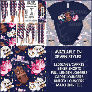 MEOWS - Joggers, Leggings, Shorts, Tees, Hoodies & Sweatshirts - BATCH 266 PREORDER