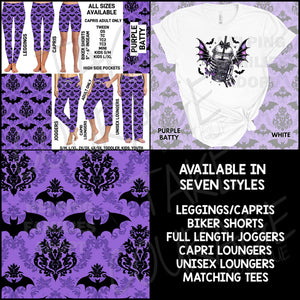 PURPLE BATTY - Joggers, Leggings, Shorts, Tees, Hoodies & Sweatshirts - BATCH 266 PREORDER