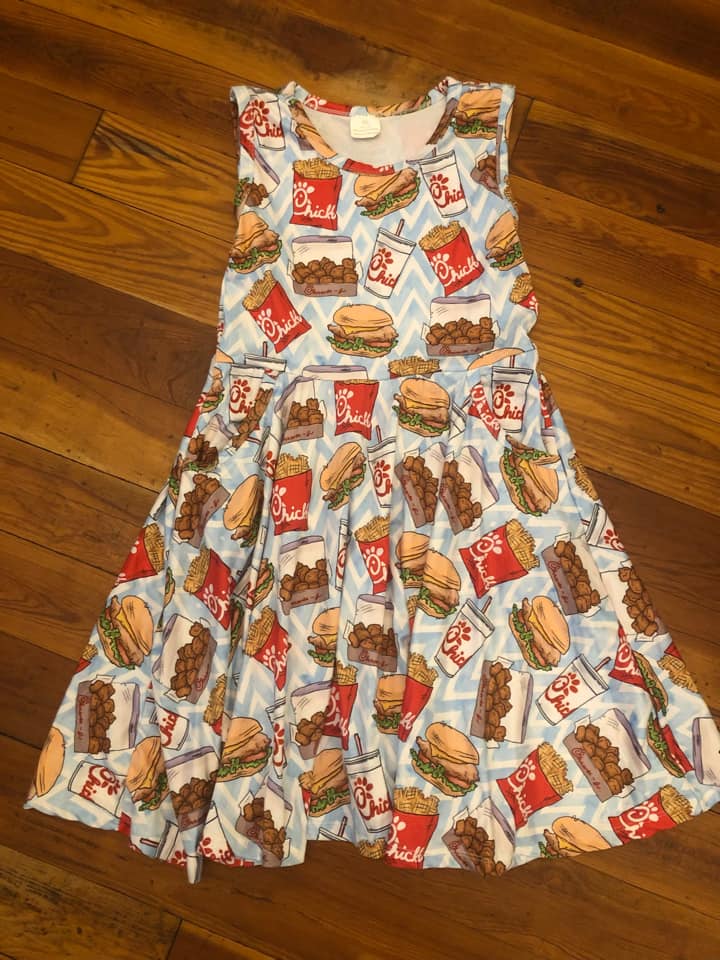 Eat More Chicken Twirly KIDS 7/8