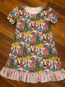 Princess Christmas Tree Nightgown KIDS 7/8