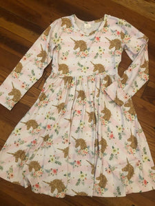 Unicorn Twirly - Long Sleeved - KIDS 7/8