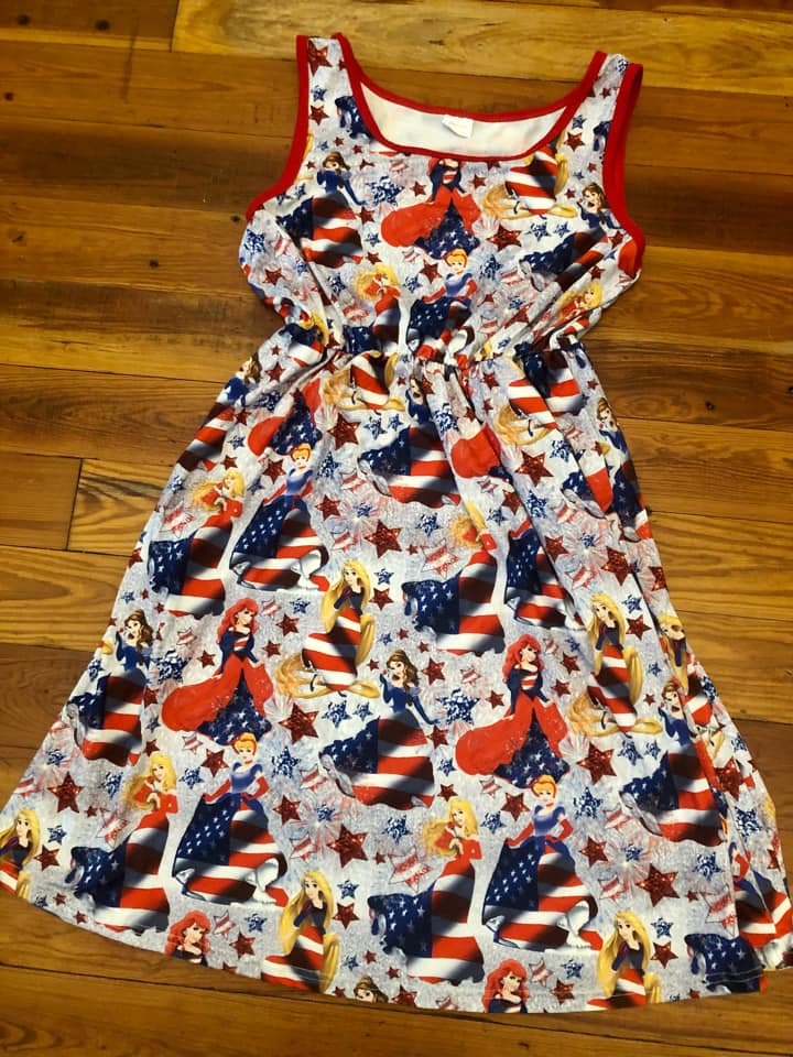Patriotic Princess Dress Adult S