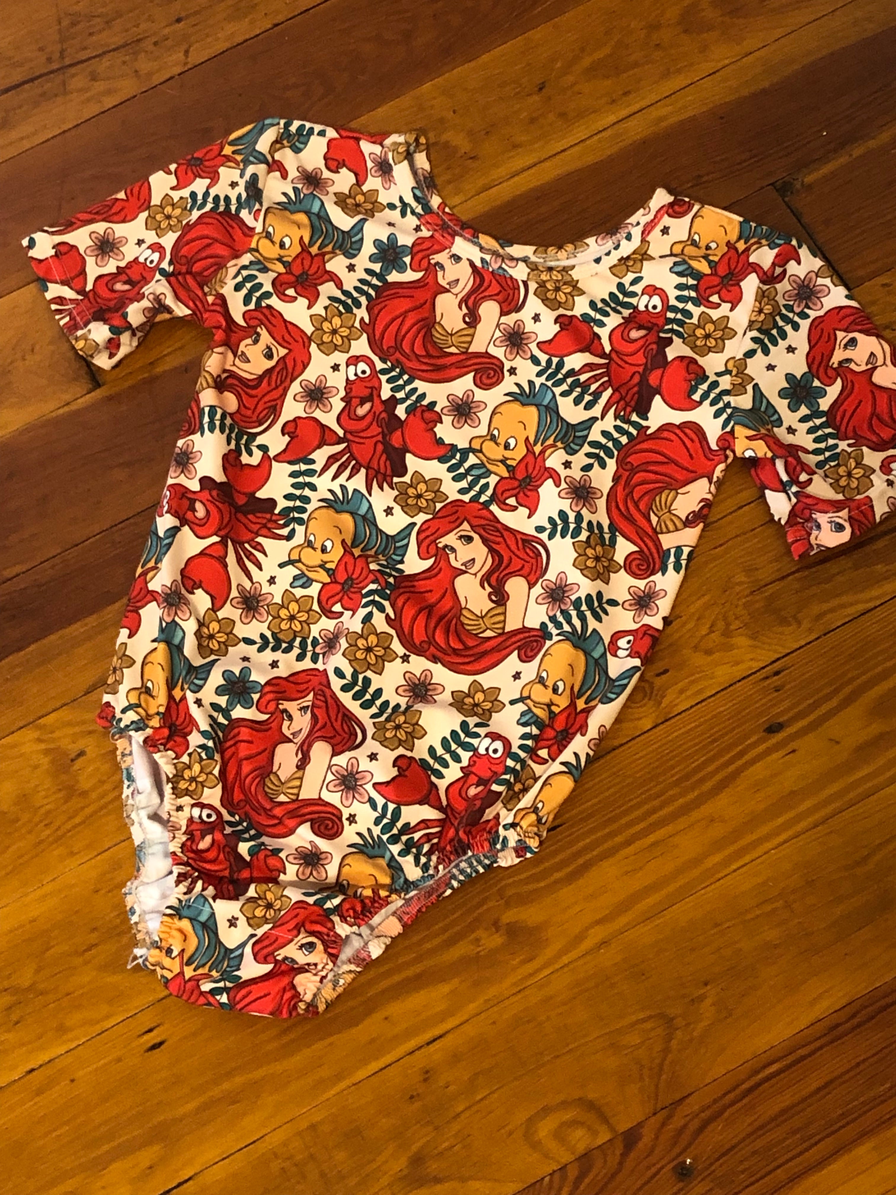 Ariel Leotard BodySuit Romper - KIDS 7/8